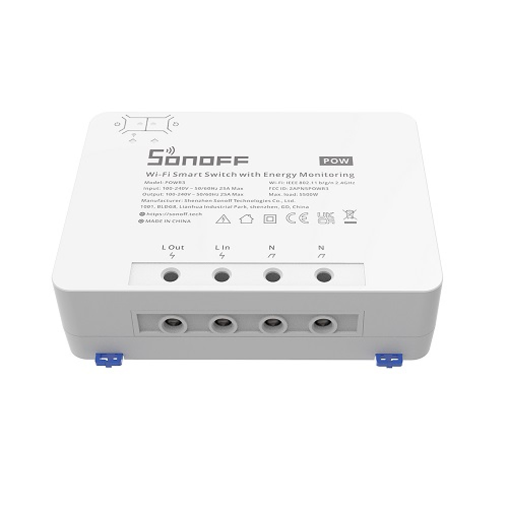 SONOFF PowR3 Smart 1-Channel Wi-Fi Switch with Electricity Metering